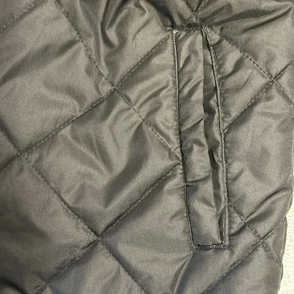 Gerry Youth Black Quilted Zip-Up Lightweight Puffer Ski Jacket / Size L 14-16
